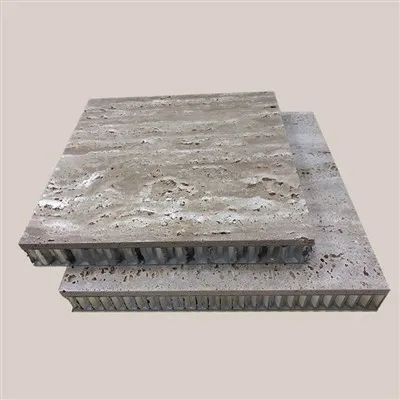 Světlý travertinový voštinový panel Vnitřní obklad stěn